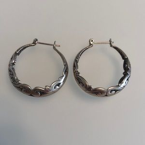 Silver Hoop Earring